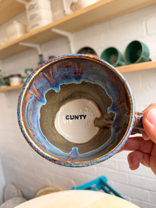 Handmade Sweary Jumbo Janice Mug  - CUNTY