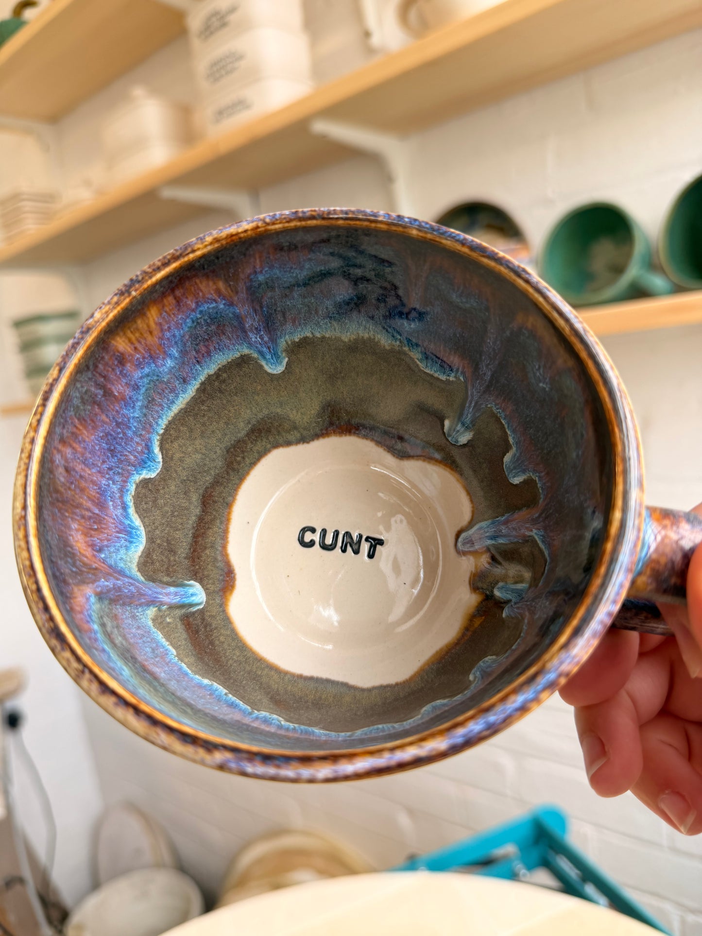 Handmade Sweary Jumbo Janice Mug  - CUNT