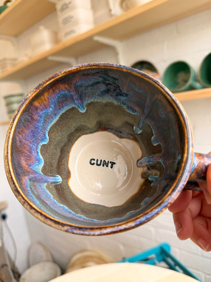 Handmade Sweary Jumbo Janice Mug  - CUNT