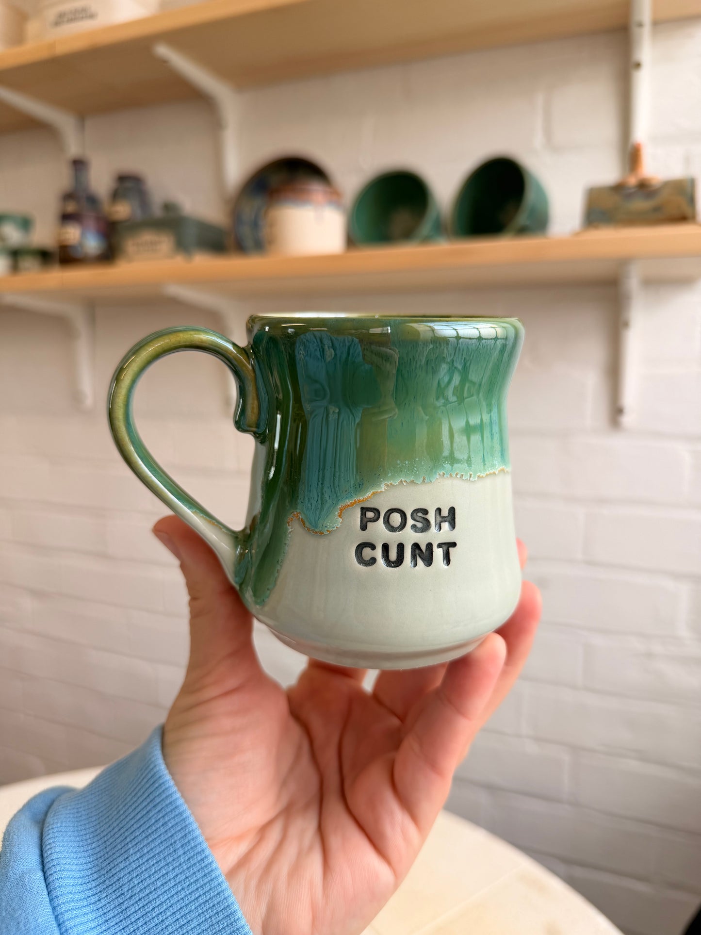 Handmade Sweary Miriam Mug  - POSH CUNT