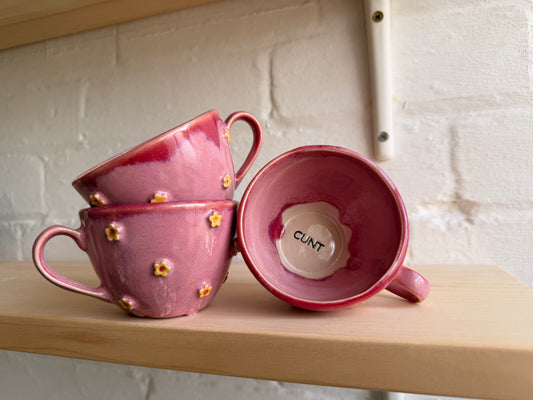 Flower power Ceramic Cup - CUNT