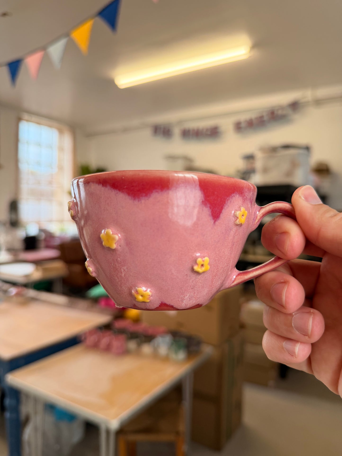 Flower power Ceramic Cup - CUNT