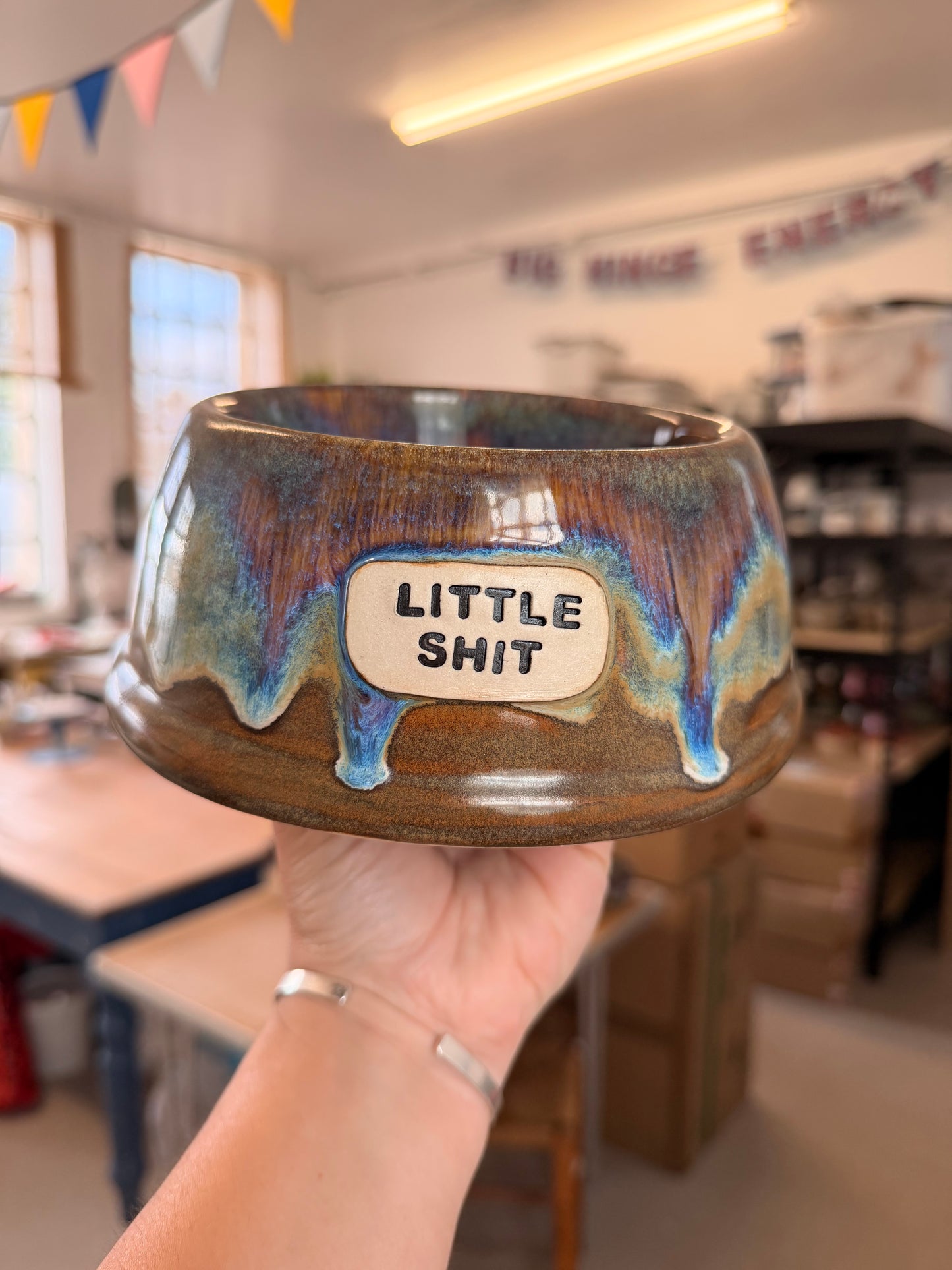Handmade Dog Bowl - LITTLE SHIT