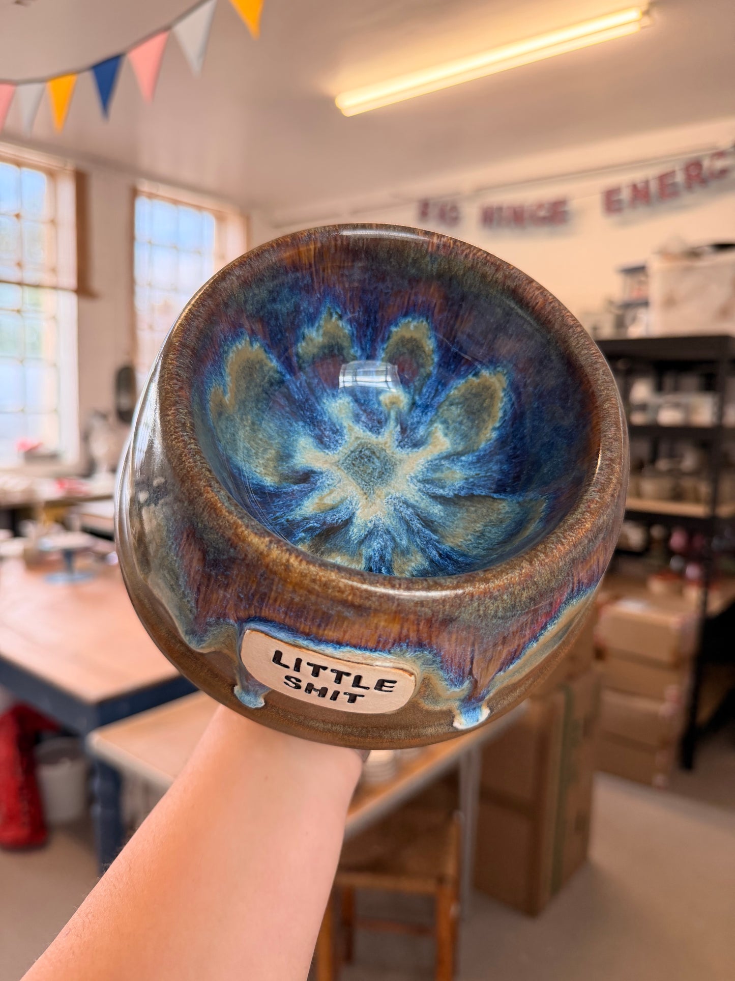 Handmade Dog Bowl - LITTLE SHIT