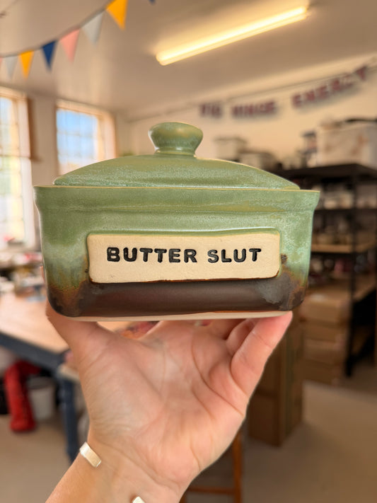 Studio Bitches Rustic Butter Dish - BUTTER SLUT