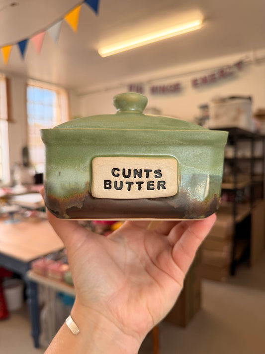 Studio Bitches Rustic Butter Dish - CUNTS BUTTER