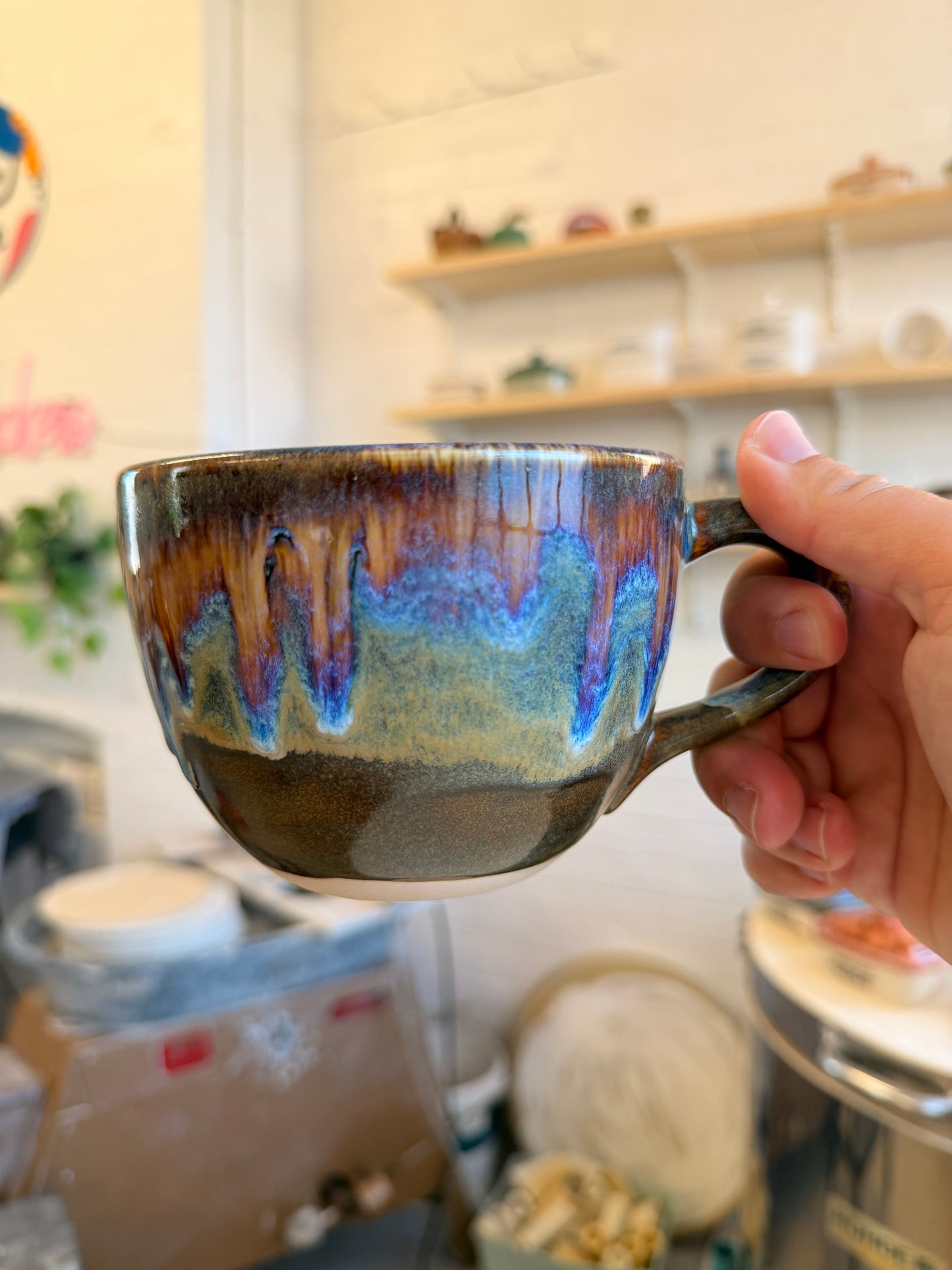 Handmade Sweary Jumbo Janice Mug  - COFFEE WANKER