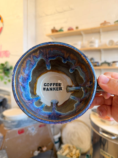 Handmade Sweary Jumbo Janice Mug  - COFFEE WANKER