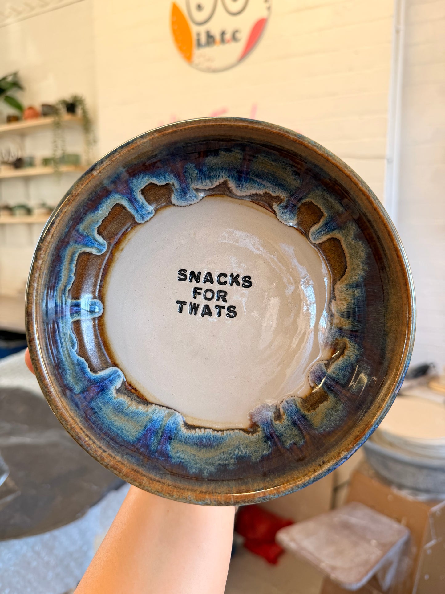 Handmade Snack Bowl - SNACKS FOR TWATS