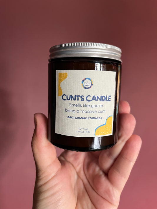 Cunts Candle - Oak, Cognac, Tobacco
