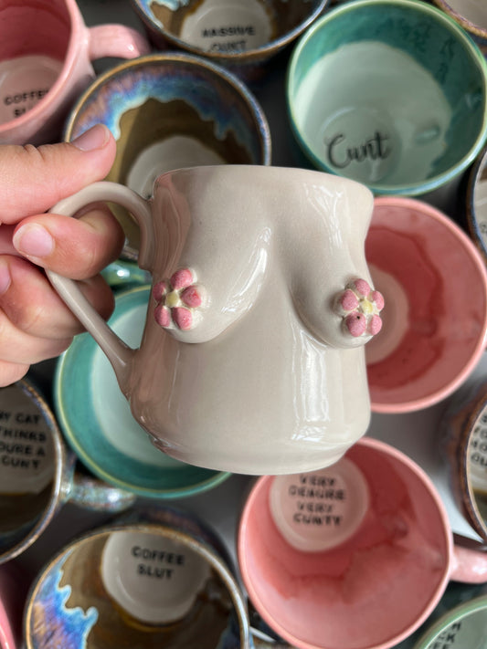 Special Edition Flower Power Boob Mug