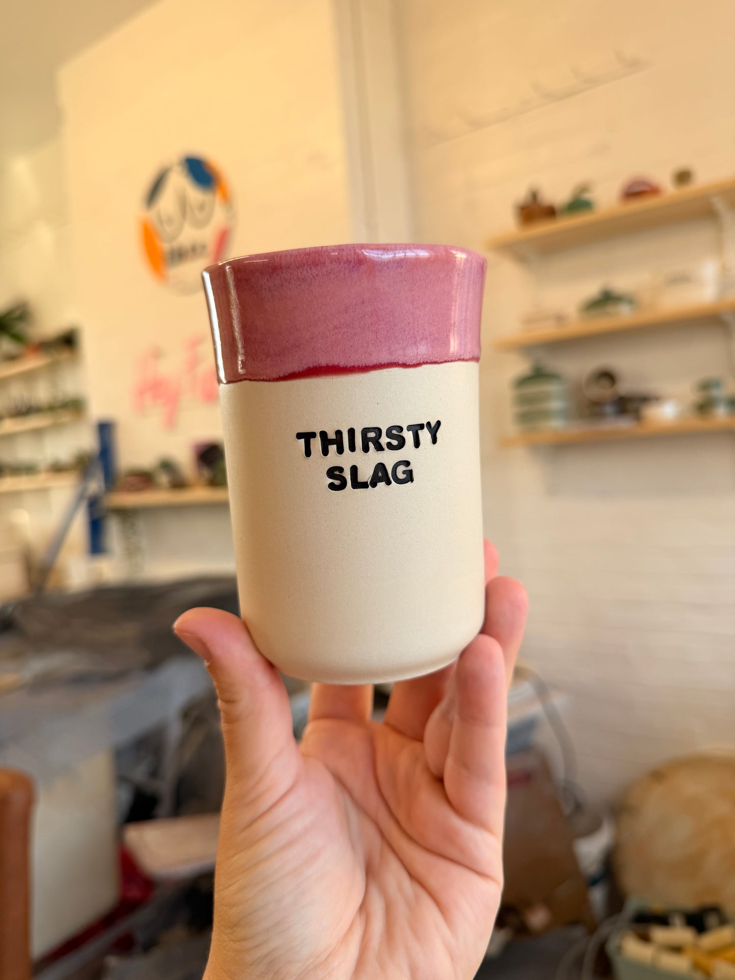 SECONDS - Handmade Sweary Ceramic Cup
