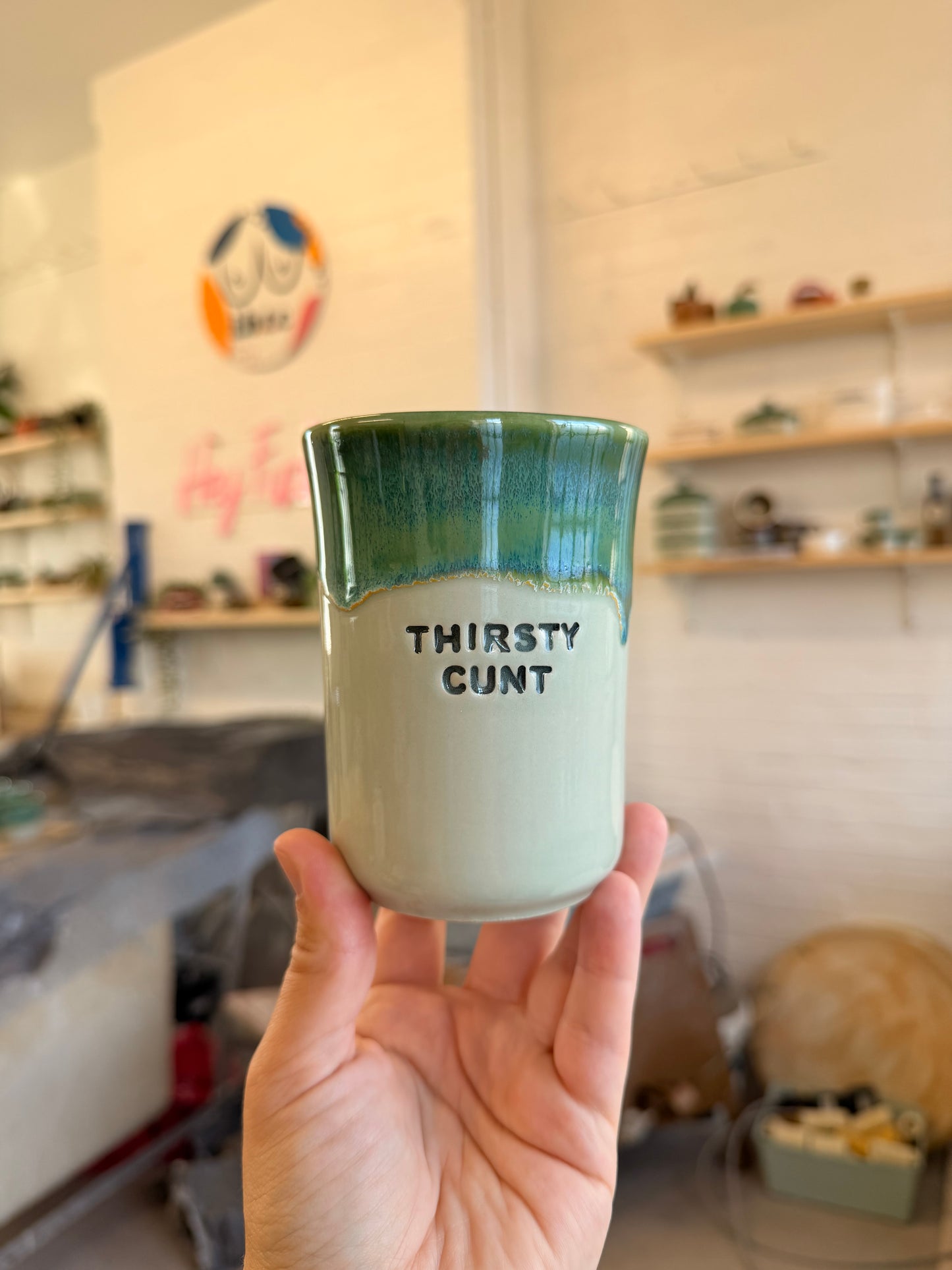 SECONDS - Handmade Sweary Ceramic Cup