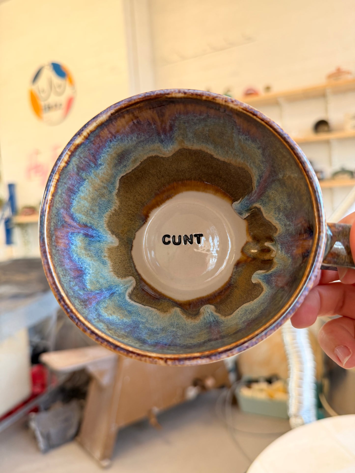 Handmade Sweary Jumbo Janice Mug  - CUNT