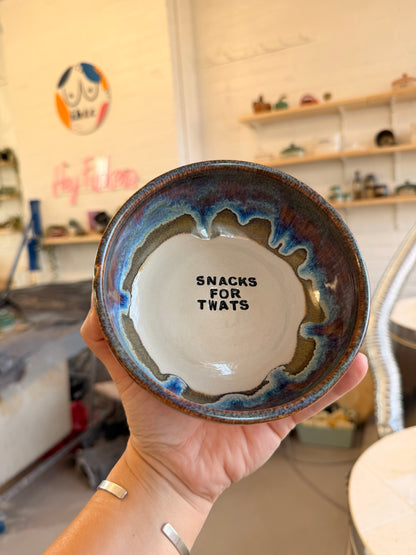 Handmade Snack Bowl - SNACKS FOR TWATS