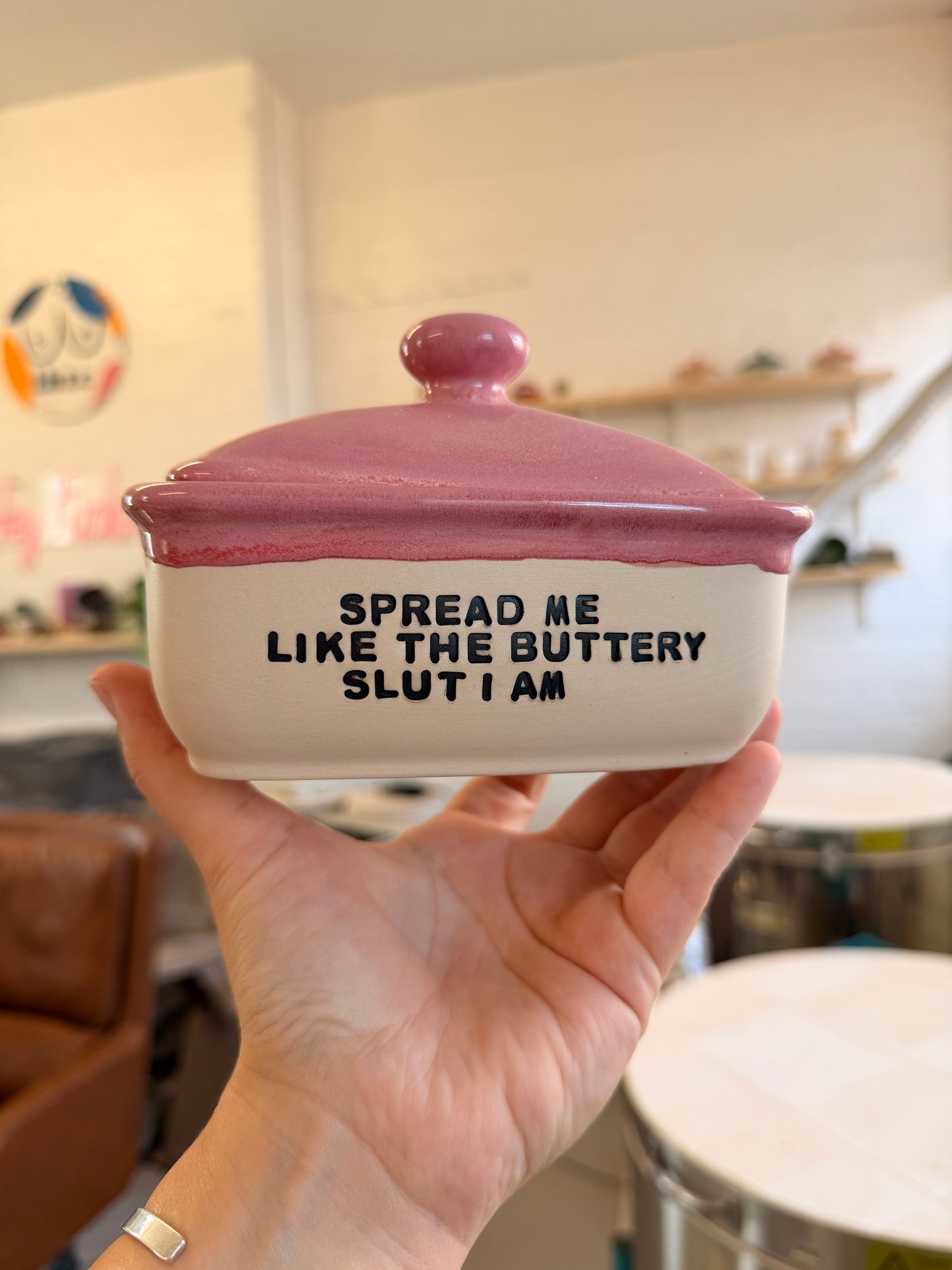 SECONDS Handmade Butter Dish