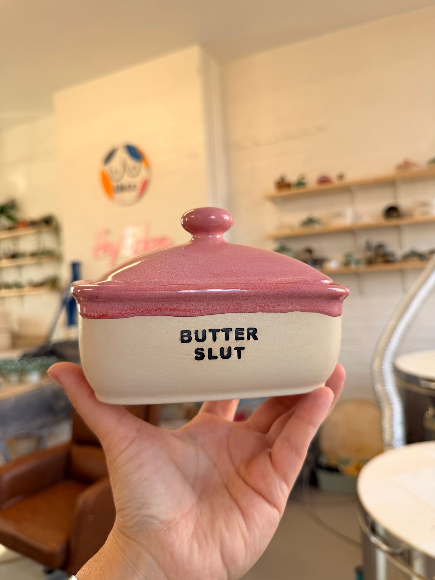 SECONDS Handmade Butter Dish