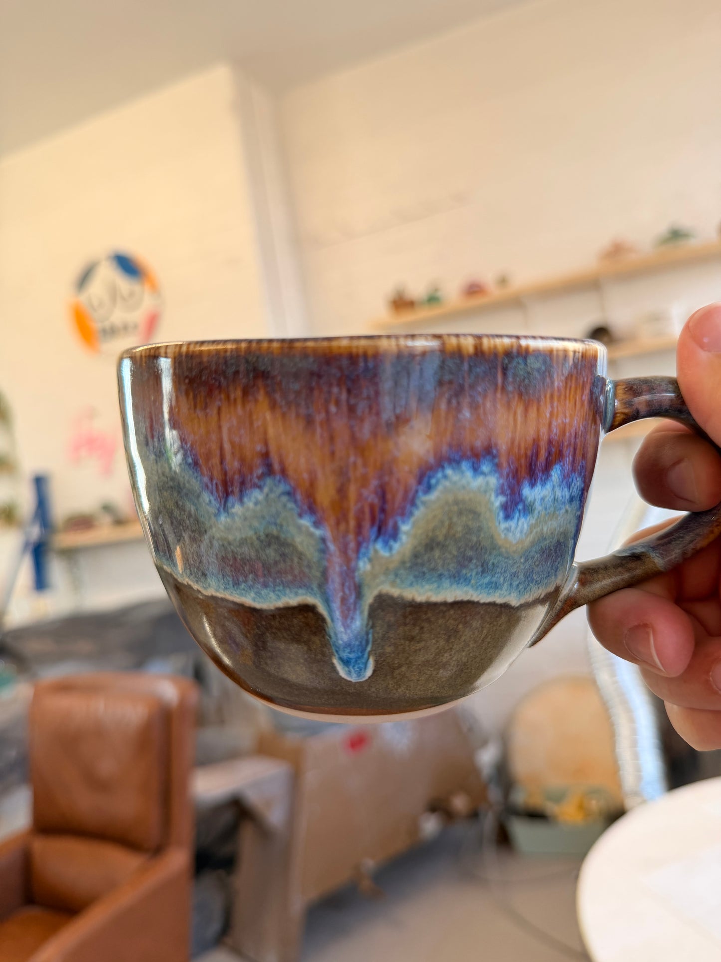 Handmade Sweary Jumbo Janice Mug  - CURLY HAIRED CUNT