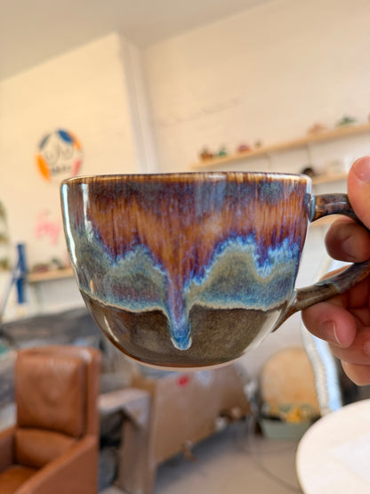 Handmade Sweary Jumbo Janice Mug  - CURLY HAIRED CUNT