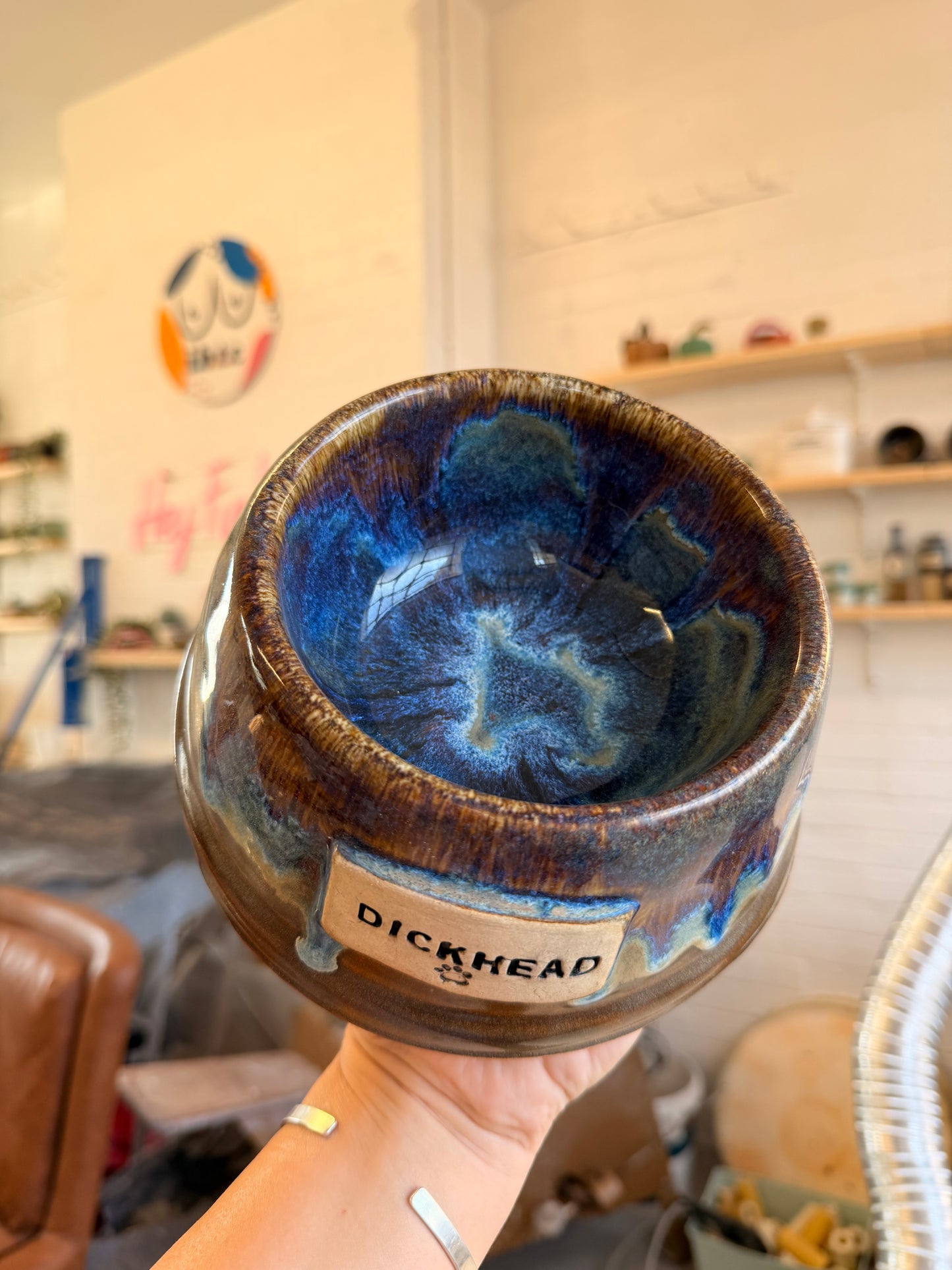 Handmade Dog Bowl - DICKHEAD