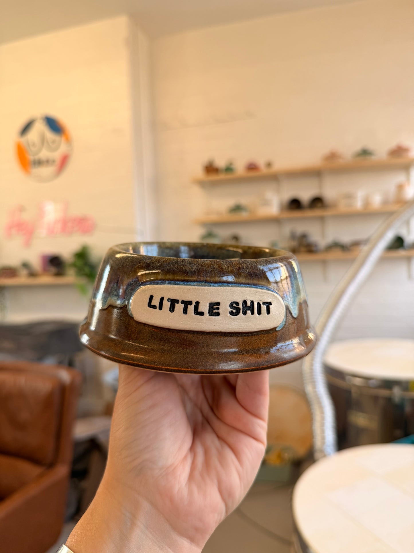 Handmade Cat Bowl -  LITTLE SHIT