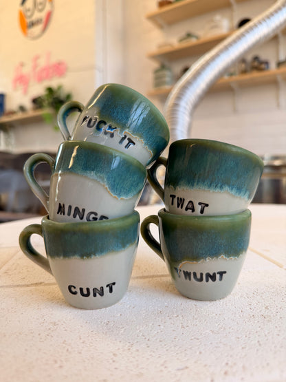 SECONDS Espresso Yourself Cups - set of 5