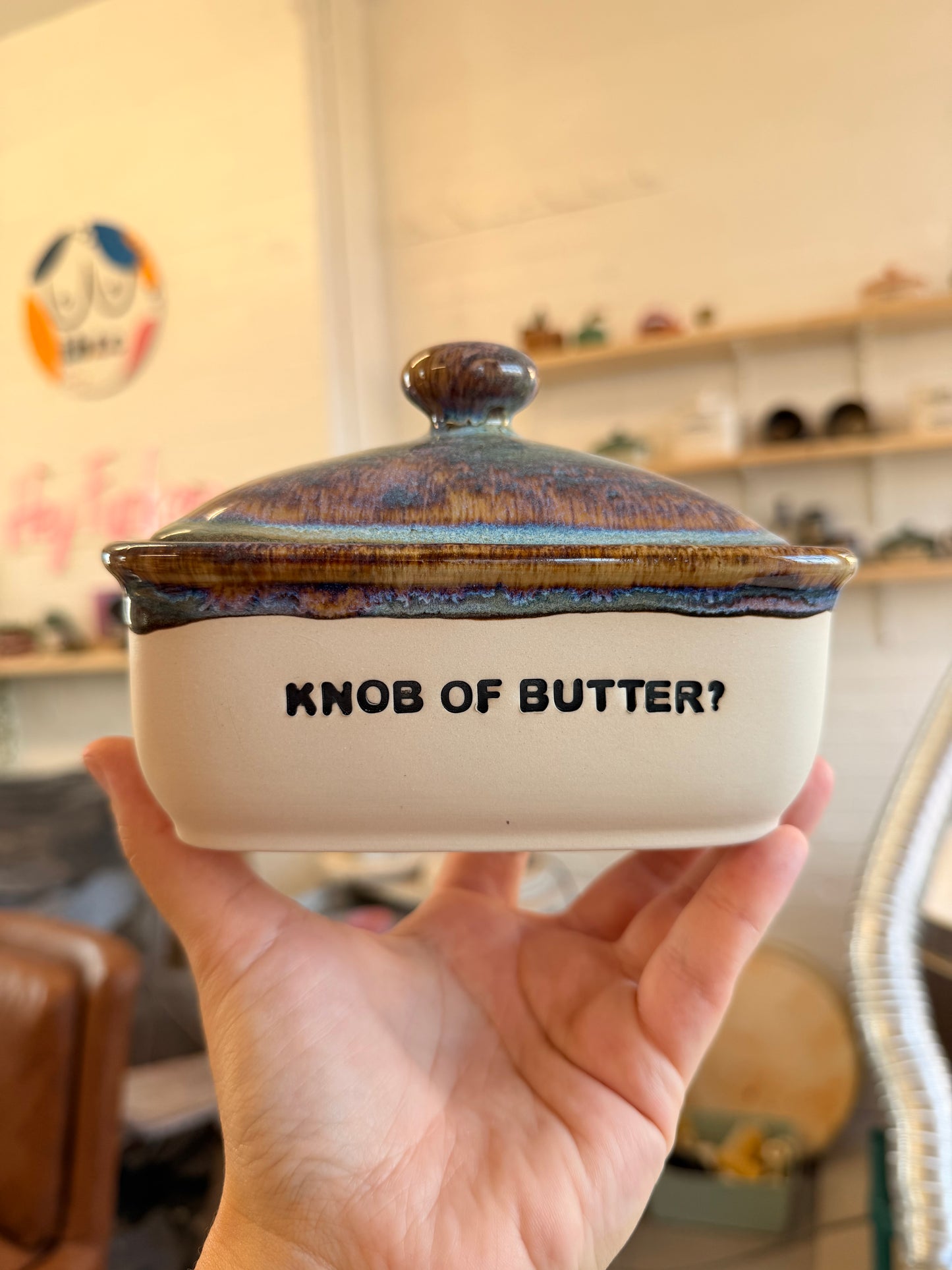 SECONDS Handmade Butter Dish