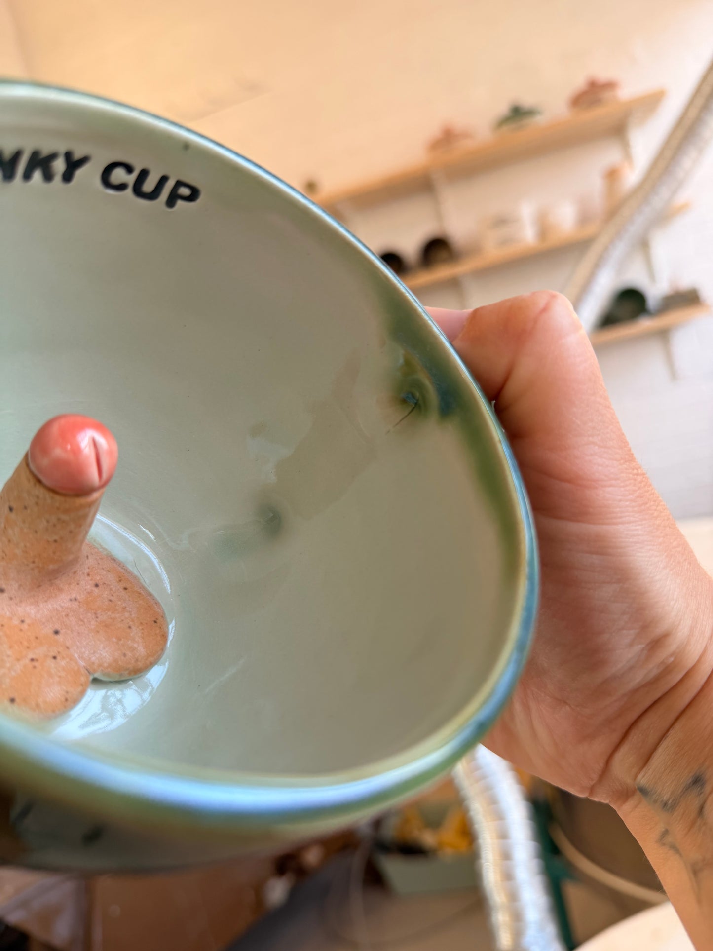 SECONDS - Handmade Sweary Sausage Jumbo Janice Mug  - SPUNKY CUP
