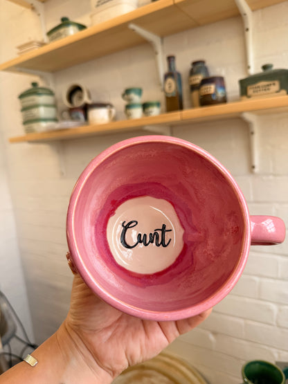 Jumbo Flower power Ceramic Cup - CUNT
