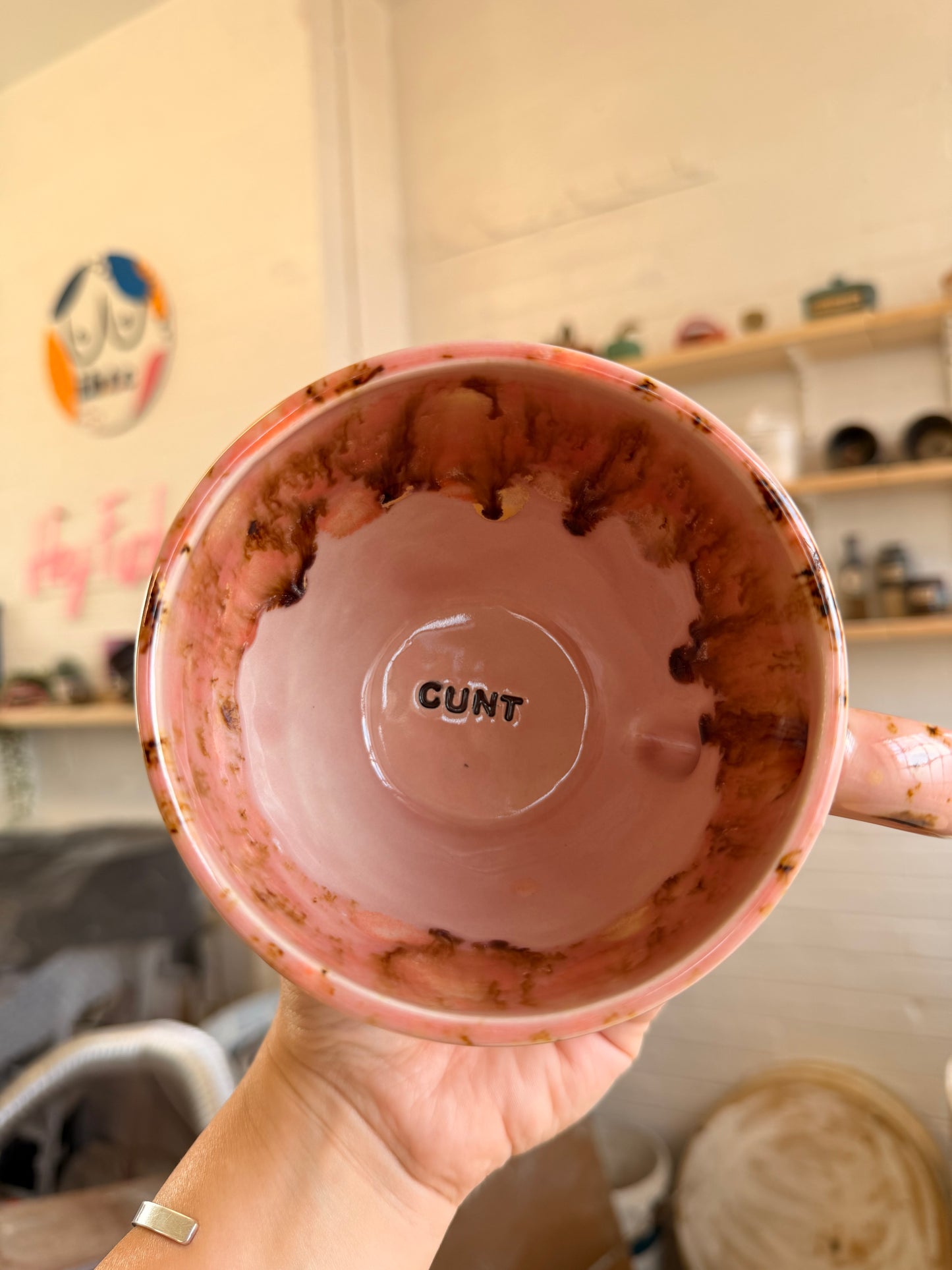 Handmade Sweary Jumbo Janice Mug  - CUNT