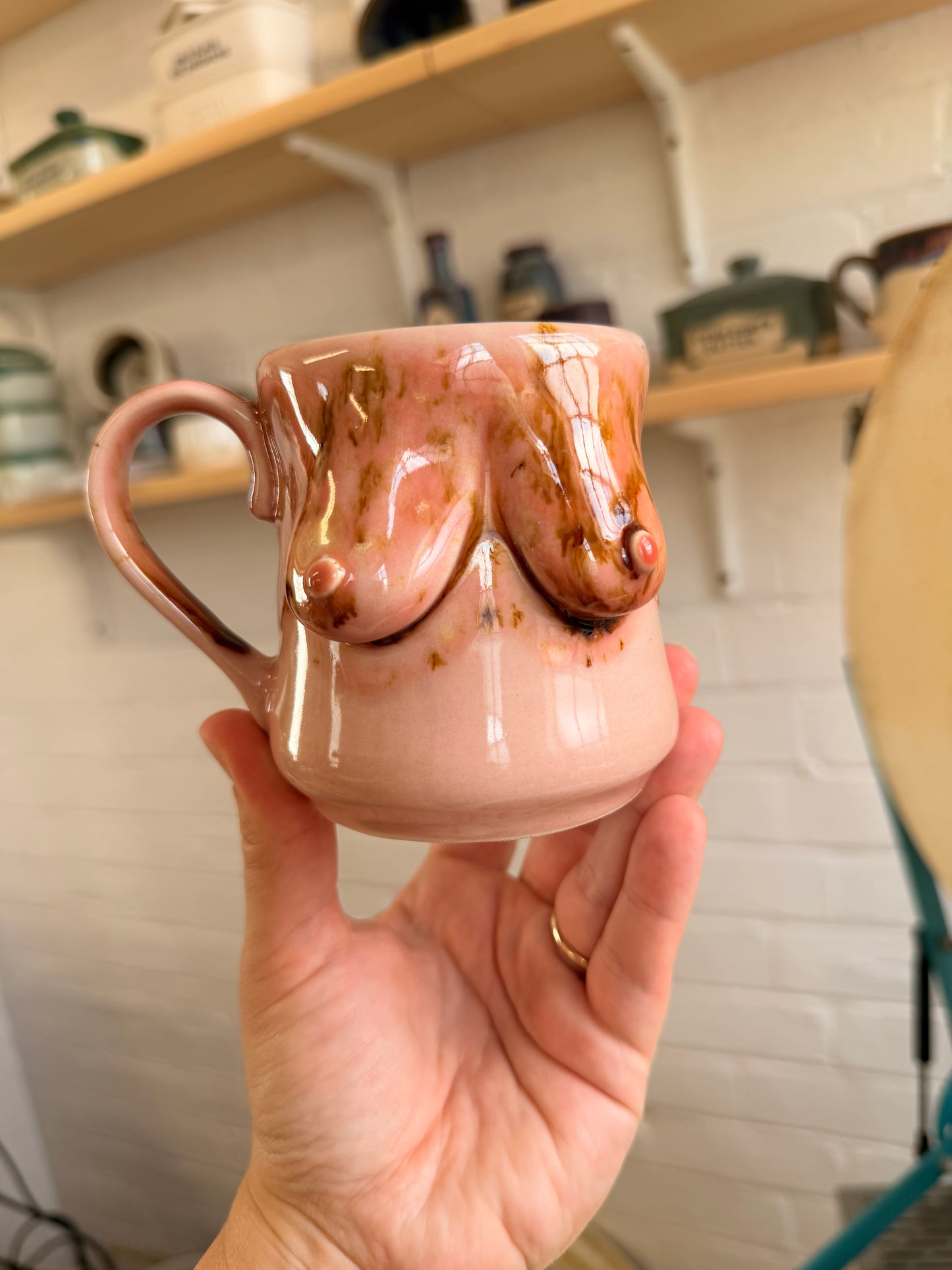 Peach Boob Mug